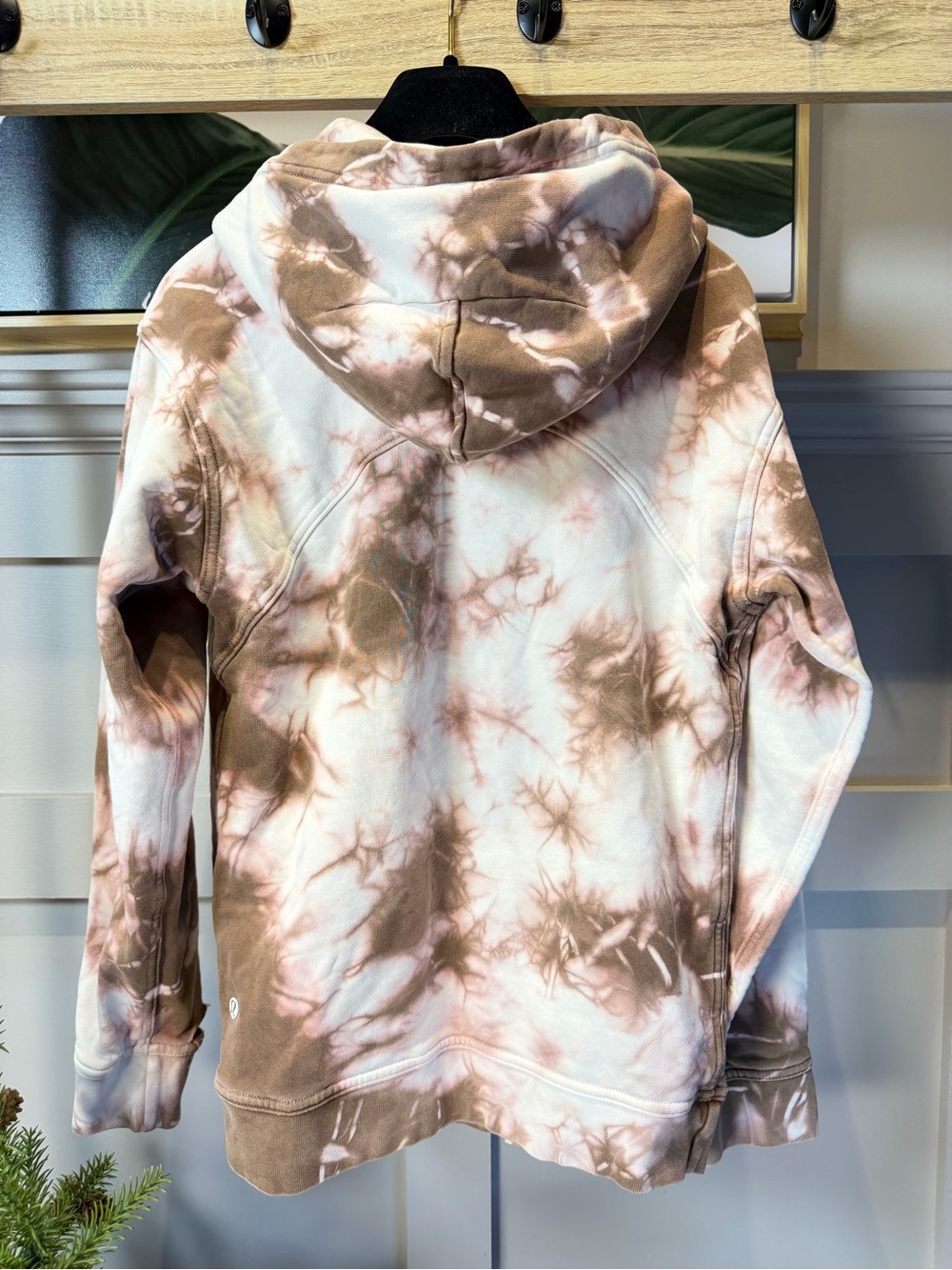 lululemon athletica Women's Tie-Dye Hoodie in Cream and Brown - Picture 2 of 10